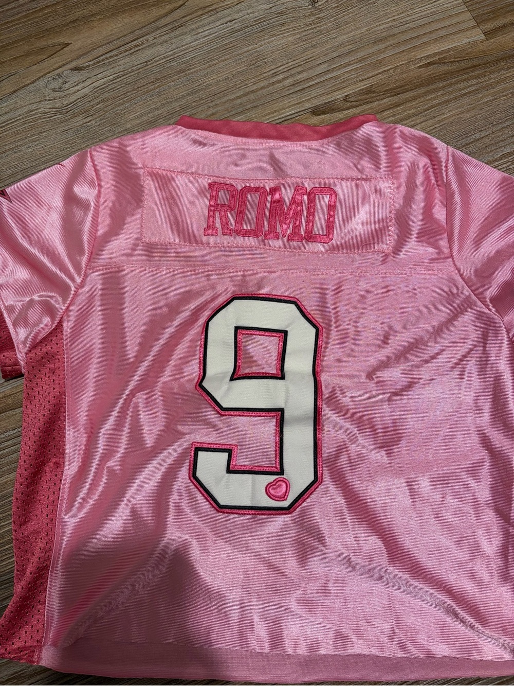 Cowboys Kids Pink #9 Jersey Top - Picture 2 of 4